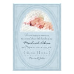 Blue Ovals Birth Announcement