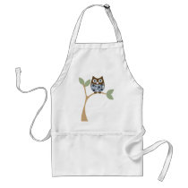Blue Owl Baby Aprons