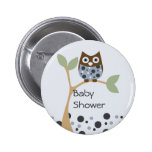 Blue Owl Baby Button