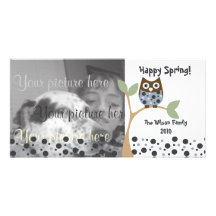 Blue Owl Baby Photo Cards