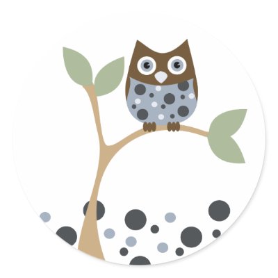 Blue Owl Baby Sticker by candystore