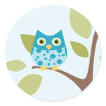 Blue Owl in a Tree stickers