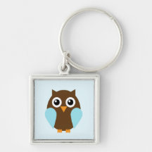 Blue Owl Key Chain