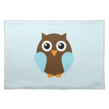 Blue Owl Place Mats