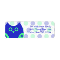 Blue Owl Return Address Labels