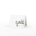 Blue Owl Thank You Card