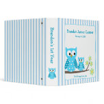 Blue Owls Mom & Baby Photo Album binders