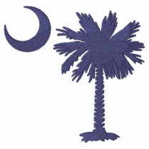 Blue Palmetto Embroidered T-Shirt