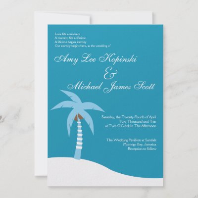 Our unique bold colourful palm tree wedding invitations are perfect for 