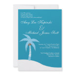 BLUE PALMTREE CARIBBEAN DESTINATION WEDDING