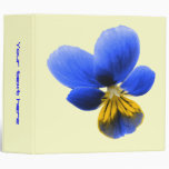 Blue Pansy Custom Binder