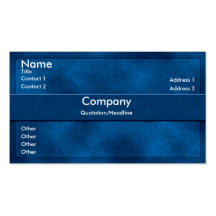 Blue Parchment Business Card
