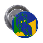 blue patchwork nude button/badge/pin