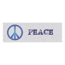 Blue Peace Bookmarks Business Card Template