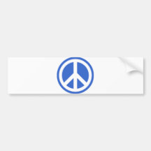 blue peace bumper stickers