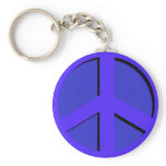 Blue Peace Keychain