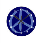 Blue Peace Sign