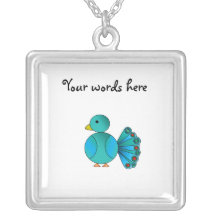 Blue peacock jewelry