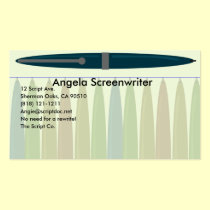 Blue Pen Style business cards