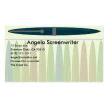 Blue Pen Style Business Card