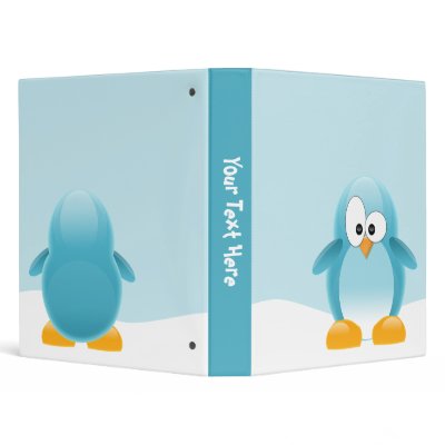 Blue Penguin Binders by heartlocked