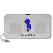Blue penguin notebook speakers