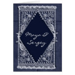 Blue Persian Rug Indian design Card