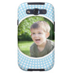 Blue personalized photo Samsung Galaxy case