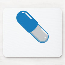 blue pill mouse pad