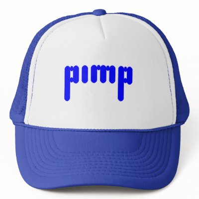 Blue Pimp Hat by phukshirts