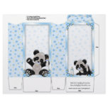 Blue Pinch Box Party Favours Panda bear Baby Showe