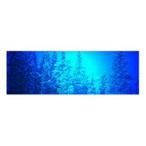 blue pines with light business card template