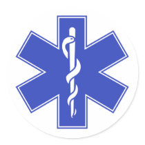 Blue Pink Aqua Baby Hot  Nurse EMS Star of Life