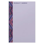 blue pink personalized stationery