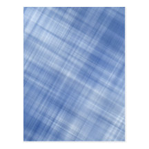 Blue Plaid Post Card