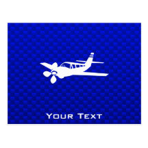 Blue Plane Postcards