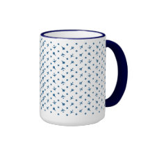 Blue Planes Background mug