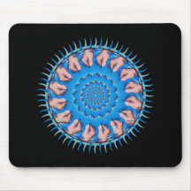 Blue Plastic Mouse Pads