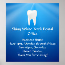 Blue Plunge Dental or Dentist Office Posters