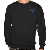 Blue Pocket Palmetto Pull Over Sweatshirts