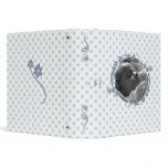 Blue Polka Dot Baby Book 3 Ring Binder