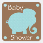 Blue Polka Dot Elephant Sticker