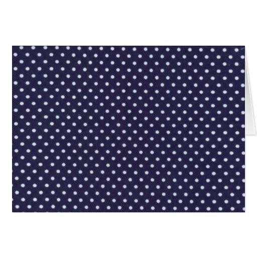 Blue Polka Dot Pattern Print Card