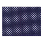 Blue Polka Dot Pattern Print Post Cards