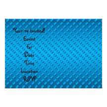Blue polka dots on blue background custom invite