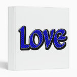 blue Polkadot Love Binder
