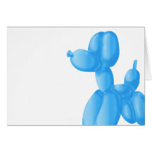 Blue Poodle Cards