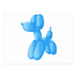Blue Poodle Postcard