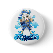 Blue Poppycock Buttons