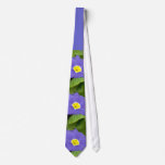 Blue Primroses Wedding Tie